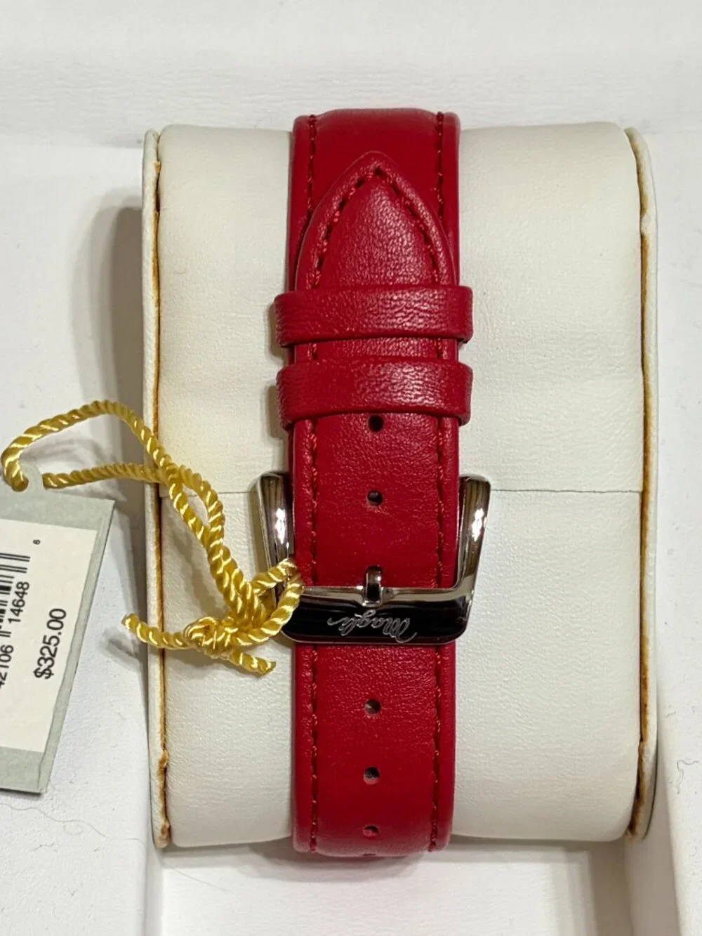 Bruno Magli Women's Red and Silver Watch